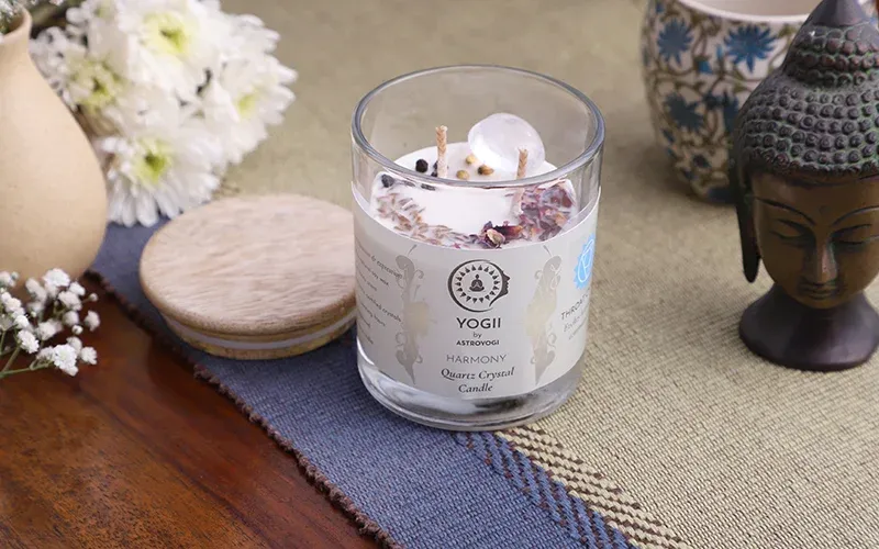 Quartz Throat Chakra Candle